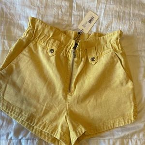 NWT Sea Yellow high waisted denim shorts size 6